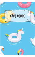 Cape Verde: Ruled Travel Diary Notebook or Journey Journal - Lined Trip Pocketbook for Men and Women with Lines