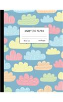 Knitting Paper: Graph Notebook and Journal for Patterns - 4:5 Ratio - 100 pages - Letter Format 8.5"x11" - Cover Design Code 00046