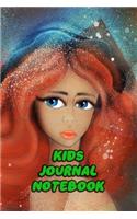 Kids Journal Notebook: Daily Journaling Notes For Girls Boys Teen Spark Imagination, Great Gratitude and Positive Thinking - Red Hair Princess Cover Print