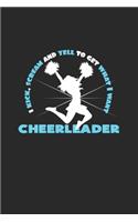 Cheerleader scream and yell: 6x9 Cheerleading - dotgrid - dot grid paper - notebook - notes