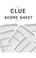 Clue Score Sheet Record