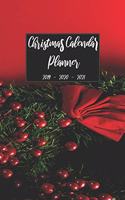 Christmas Calendar Planner 2019 2020 2021