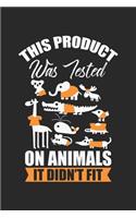 This Product was Tested on Animals It Didn't fit