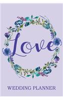 Love Purple Floral Wedding Planner
