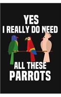 Yes I Really Do Need All These Parrots