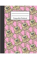 Composition Notebook: 120 Pages, College Ruled, Rabbit Design, (Large, 8.5 X 11 In.)