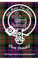 Clan Donald 100 Page Lined Journal/Notebook