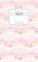 Composition Notebook: Kawaii College Ruled Narrow Line Comp Books for School - Sweet Pink Macarons(75 Pastel Cute Journals for Students)