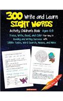 300 Write and Learn Sight Words Activity Children's Book Ages 6-8