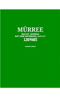 Murree Bullet Journal, Banner Green, Dot Grid Notebook, 8.5