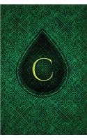 Monogram C Journal: Blank Notebook Diary Memoir Log Logue