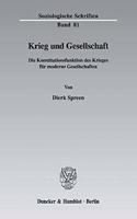 Krieg Und Gesellschaft