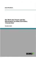 Das Motiv des Traums und des Klavierspiels in Arthur Schnitzlers 'Fräulein Else'