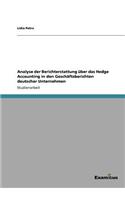 Analyse der Berichterstattung über das Hedge Accounting in den Geschäftsberichten deutscher Unternehmen: (German)