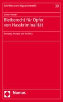 Bleiberecht Fur Opfer Von Hasskriminalitat: Konzept, Analyse Und Ausblick