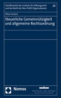 Steuerliche Gemeinnutzigkeit Und Allgemeine Rechtsordnung