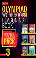 Class 3: Work Book & Reasoning Book Combo for NSO-IMO-IEO-NCO-IGKO (2018-19)