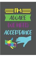 I'm Aware We Need Acceptance