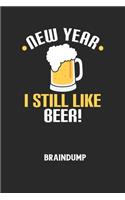 NEW YEAR I STILL LIKE BEER! - Braindump: Arbeitsbuch, um Gedanken und Ideen niederzuschreiben - für einen freien Kopf und neue Inspiration!