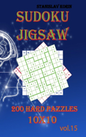 Sudoku Jigsaw: 200 Hard Puzzles 10x10 vol. 15