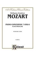 MOZART PIANO CONCS NO 7 8 M