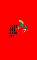Just Get Over It: Dot Grid Journal - Just Get Over It Horse Fun-ny Equestrian Sport Gift - Red Dotted Diary, Planner, Gratitude, Writing, Travel, Goal, Bullet Noteboo