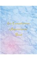 Sex consultation Appointment Book: Classy blue and Pink client schedule organiser With weekly and hourly time slots