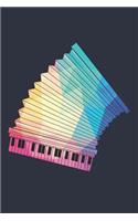 Low Poly Accordion Notebook - Gift for Accordion Player - Accordion Diary - Accordion Lesson Journal