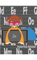 Handwriting Notebook Zoe