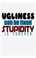 Ugliness Can Be Fixed Stupidity Is Forever