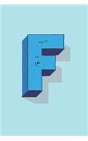 Letter F Monogram Notebook