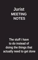 Jurist Meeting Notes the Stuff I Have to Do Instead of Doing the Things That Actually Need to Get Done