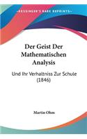 Der Geist Der Mathematischen Analysis