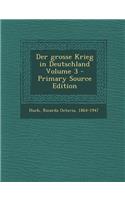 Der Grosse Krieg in Deutschland Volume 3