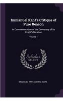 Immanuel Kant's Critique of Pure Reason