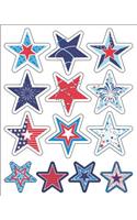 Star-Spangled Shape Stickers