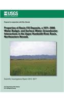 Properties of Basin-Fill Deposits, a 1971?2000 Water Budget, and Surface- Water-Groundwater Interactions in the Upper Humboldt River Basin, Northeastern Nevada