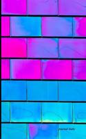 Journal Daily: Purple Graffiti Art Brickwall Wallpaper, Lined Blank Journal Book, 6 X 9, 200 Pages, Dailyjournal Notebook: (English)