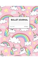 Bullet Journal: Cute Unicorn Dot Grid Notebook - Dotted Note Pad for Kids, Girls, Teens, Tweens, Women - Gifts for Birthday and Christmas - Creative Art 00550