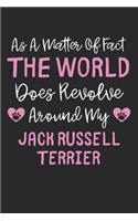 As A Matter Of Fact The World Does Revolve Around My Jack Russell Terrier: Lined Journal, 120 Pages, 6 x 9, Funny Jack Russell Terrier Gift Idea, Black Matte Finish (As A Matter Of Fact The World Does Revolve Around My Jack