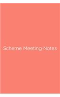 Scheme Meeting Notes Notebook