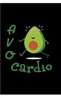 Avo Cardio: 6x9 Low Carb - dotgrid - dot grid paper - notebook - notes