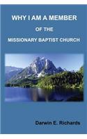 Why I Am A Member Of The Missionary Baptist Church