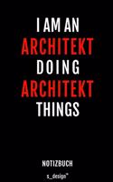 Notizbuch für Architekten / Architekt / Architektin