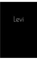 Levi: Notebook / Journal / Diary - 6 x 9 inches (15,24 x 22,86 cm), 150 pages. Personalized for Levi.