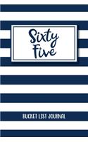 Sixty Five Bucket List Journal