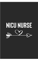 Nicu Nurse: A Lined Ruled Paper Composition Book Journal for Nurses, RN's, LVN's, LPN's and Nursing Students Blue/Navy Cute Nurse Appreciation Week Gifts for He