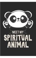 Meet my spiritual animal panda: Calendar, weekly planner, diary, notebook, book 105 pages in softcover. One week on one double page. For all appointments, notes and tasks that you 