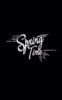 Spring time: 6x9 SPRING - blank with numbers paper - notebook - notes
