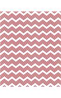 Chevron Zig Zag Dots Combo Pattern Design School Composition Book 130 Pages: (Notebook, Diary, Blank Book)(Designs Patterns Journals Notebooks)
